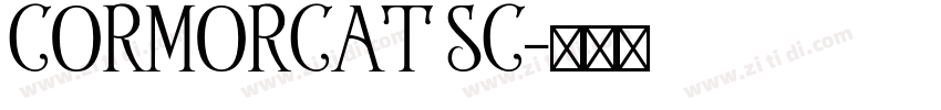 CORMORCAT SC字体转换